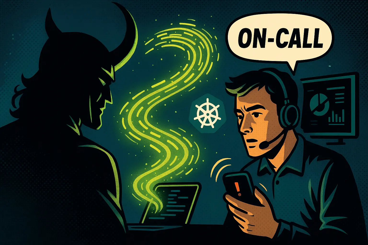 Title Image: A sleek, modern visualization of log streams flowing from Kubernetes pods into a centralized dashboard, with Grafana interfaces and Loki architecture elements, appealing to developers. SEO keywords: Kubernetes Log Management, Loki, Promtail, Next.js Debugging